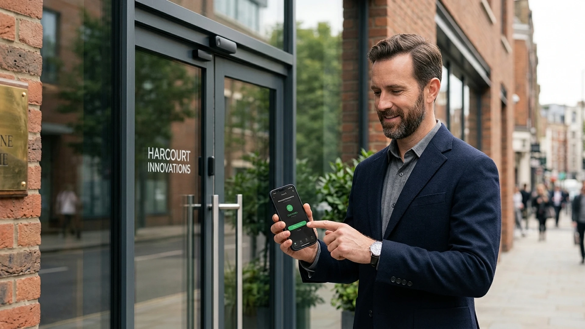 Ajax smartphone app showing multi-building wireless fire alarm zones and live status