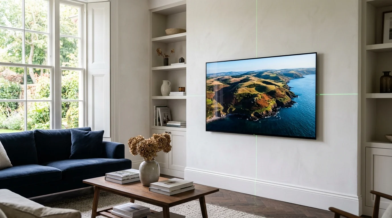 Ultra-Slim Low-Profile Flush TV Wall Mounting in Blackpool