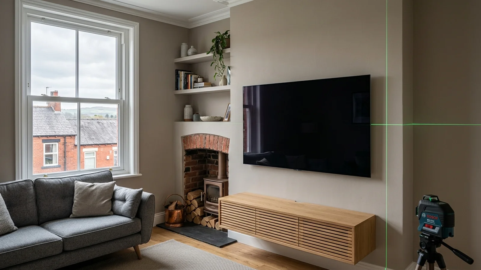 Professional TV Wall Mounting in Chester with In-Wall Cable Concealment