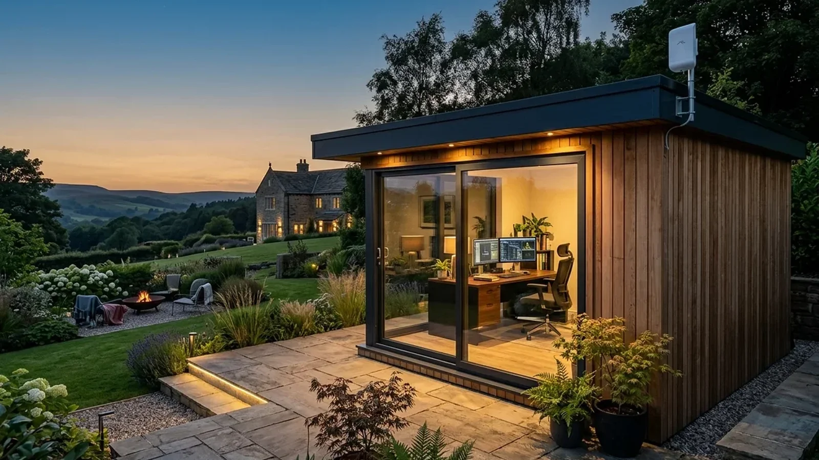Starlink into office in garden Cleckheaton wireless bridge link in Ranmoor