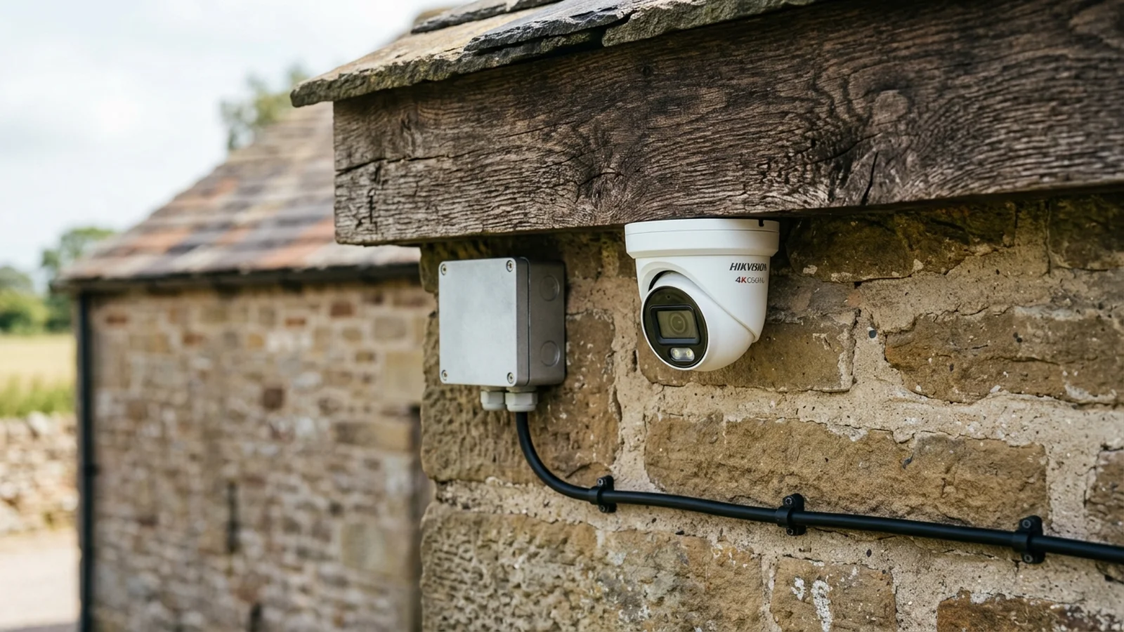 Hikvision 4K ColorVu CCTV camera providing full-colour night surveillance in Clitheroe