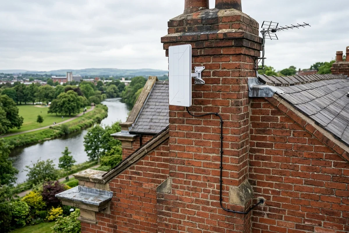 Starlink installation Cottam certified local dish fitting on Victorian residence