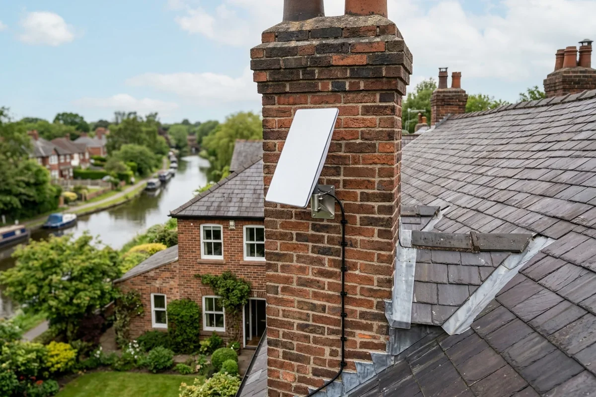 Professional Starlink dish installation in Culcheth