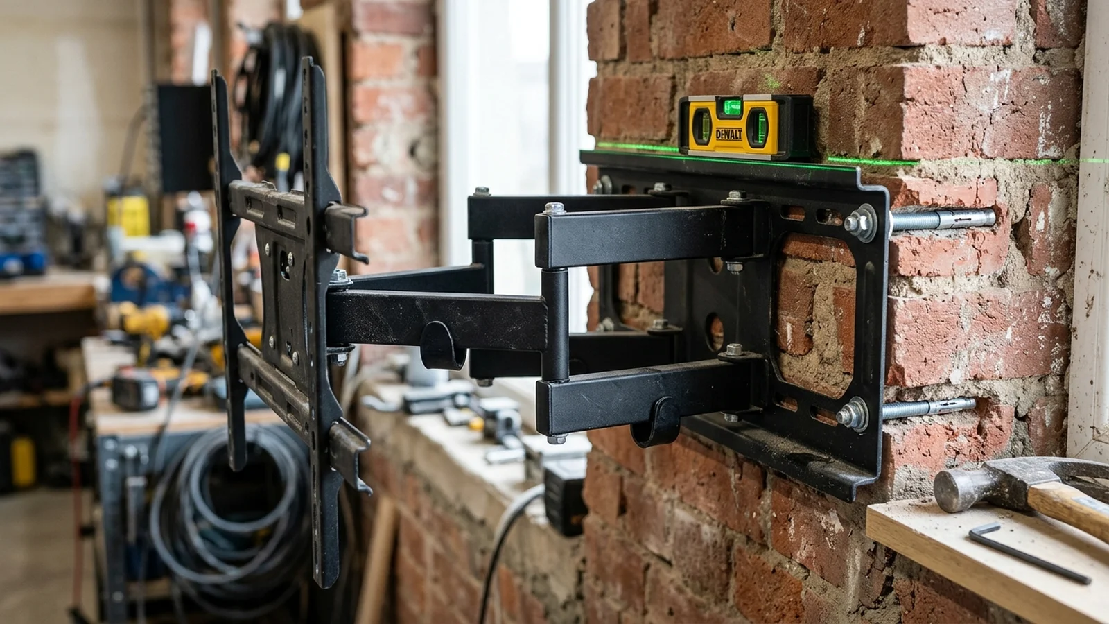 Heavy-Duty Articulated TV Wall Bracket Installation in Feniscowles