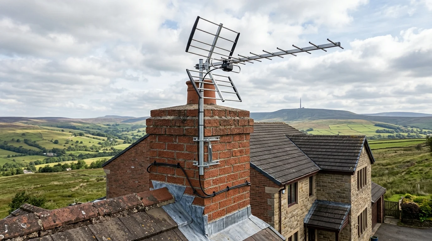 Digital Freeview HD TV aerial installation in Feniscowles BB2