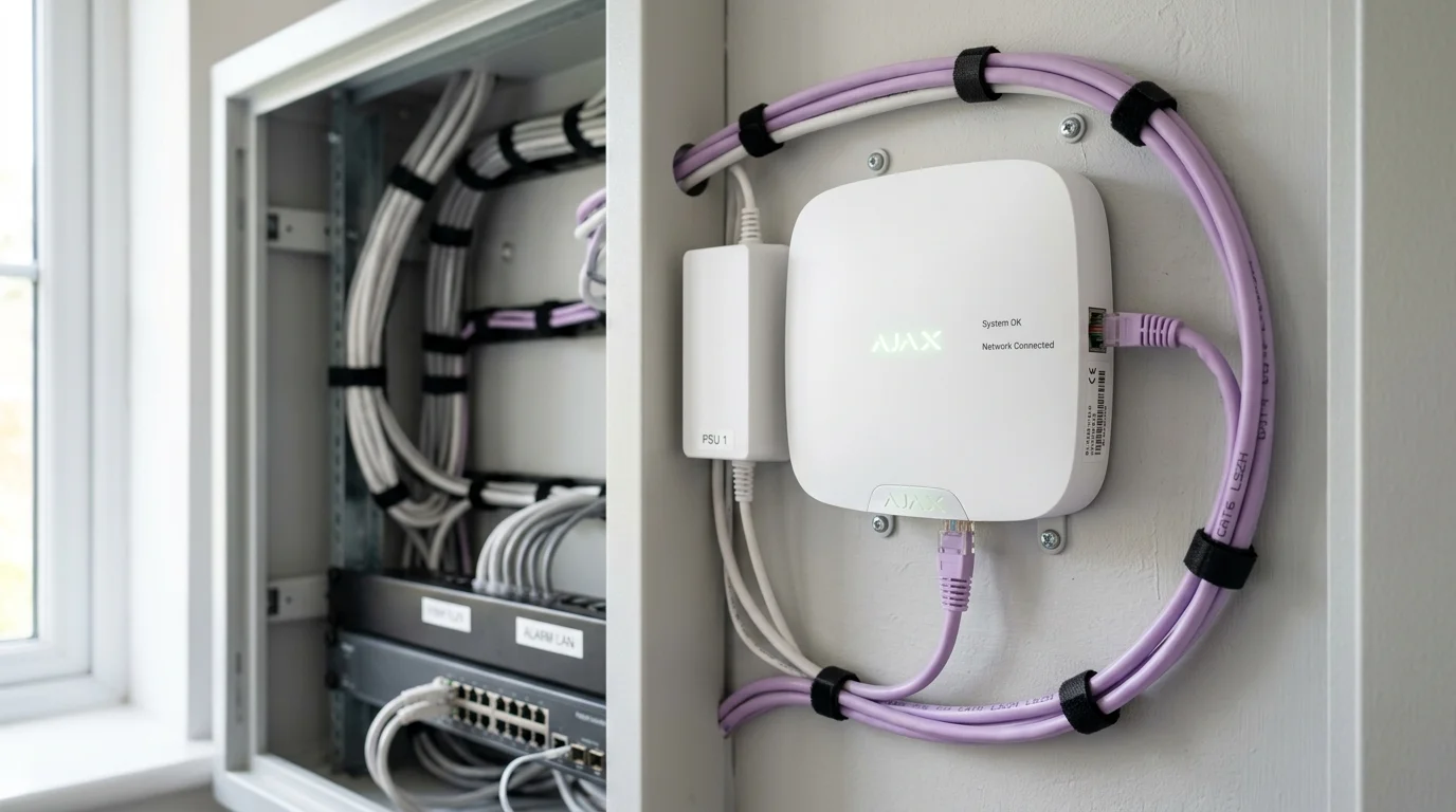 Ajax Hub 2 Plus central control panel in Great Harwood