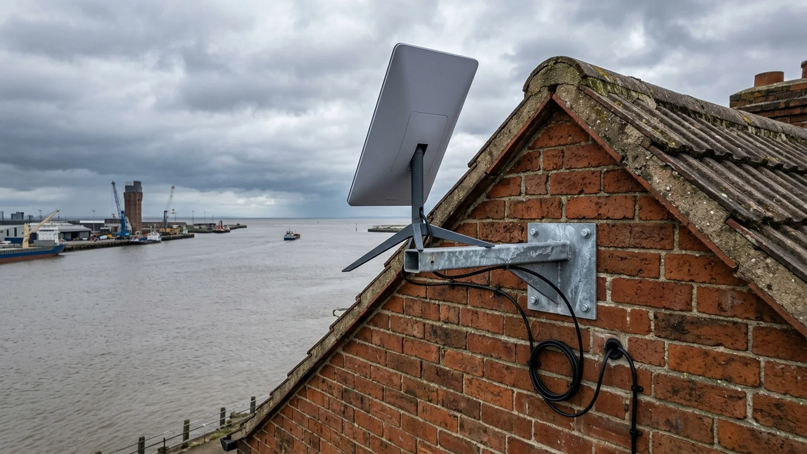 Professional Starlink dish installation in Grimsby