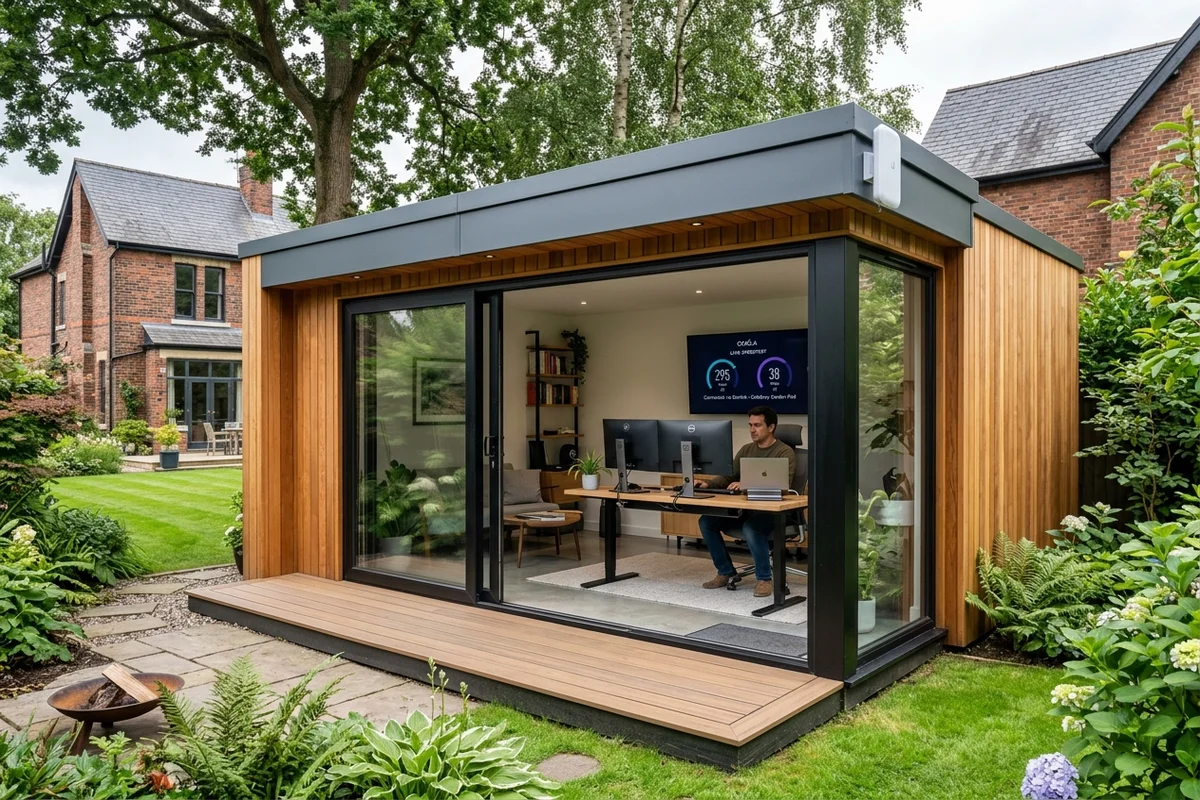 Starlink into office in garden Hale wireless bridge link in Ranmoor