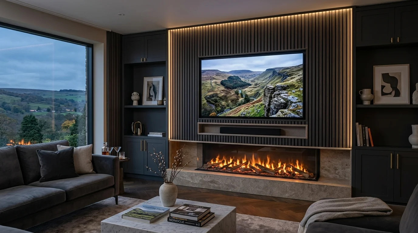 Luxury Acoustic Media Wall TV Installation in Halifax