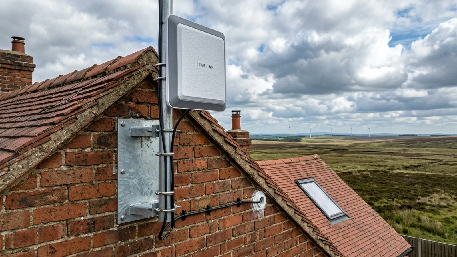 Professional Starlink dish installation in Hatfield