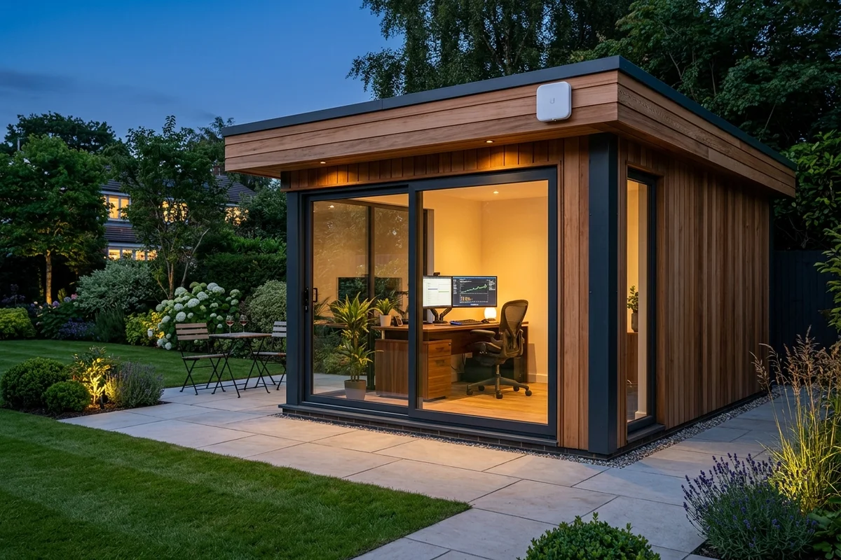 Starlink into office in garden Haydock wireless bridge link in Ranmoor