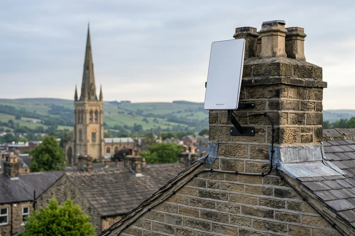 Professional Starlink dish installation in Hull