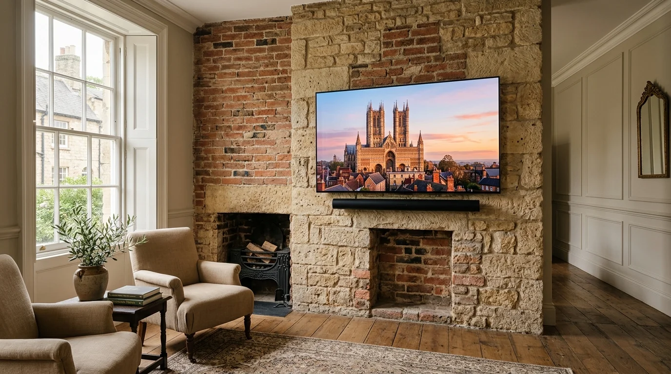 Professional TV Wall Mounting in Lincoln with In-Wall Cable Concealment