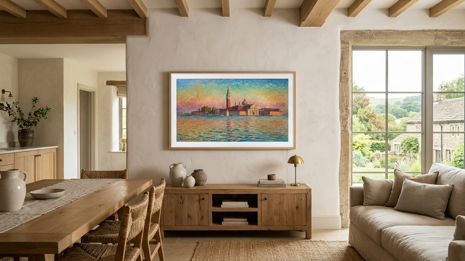 Samsung The Frame Television Wall Installation in Mellor Brook Cottage