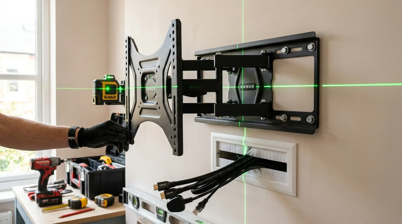 In-Wall Cable Concealment for TV Wall Mounting in Nelson
