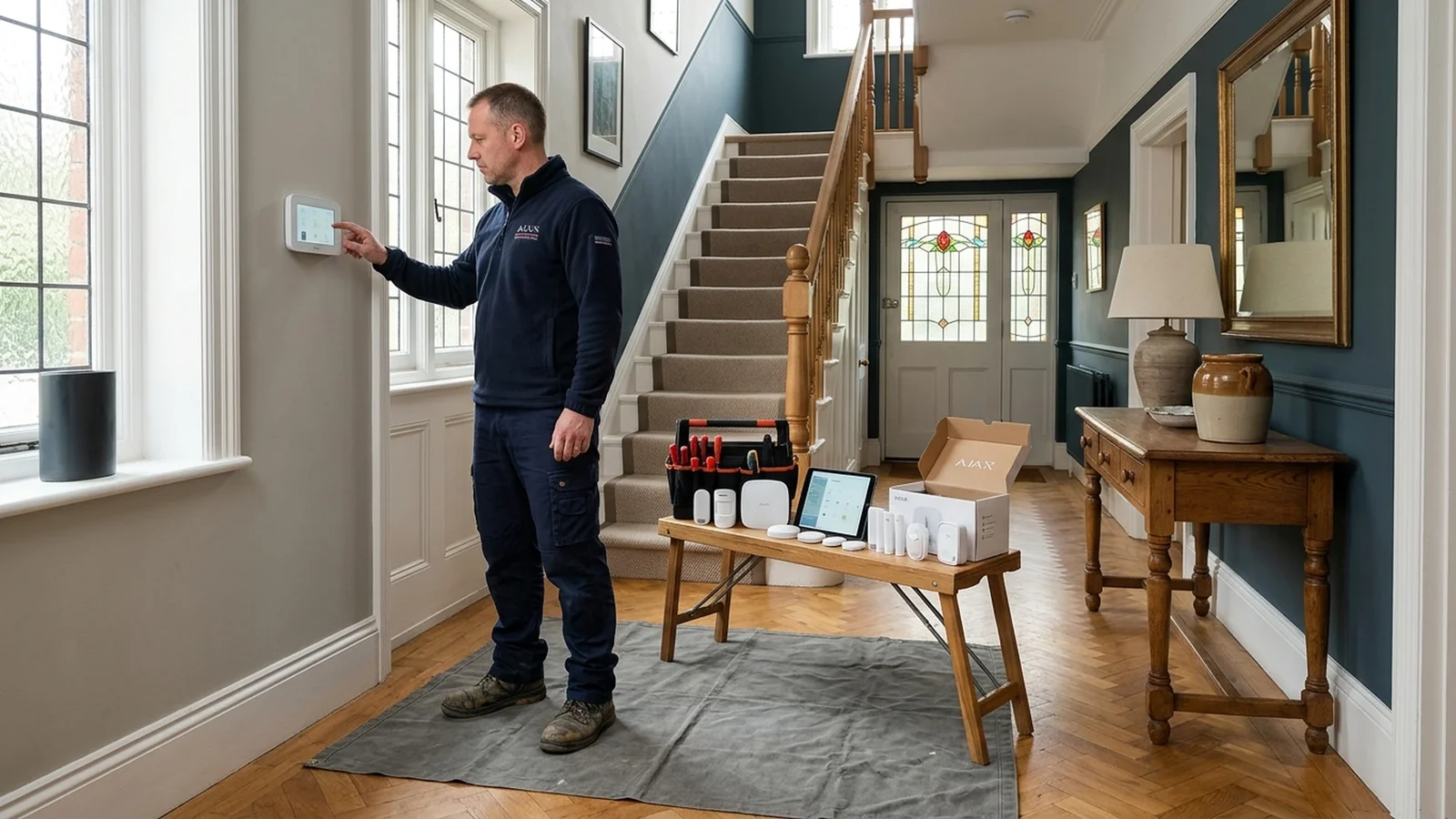 Ajax smart alarm installation in Pleasington Lancashire by Gary Pearce