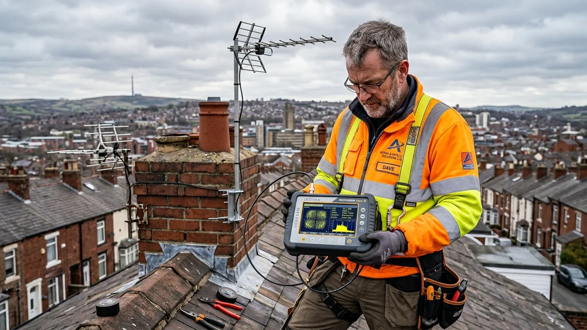 Fast TV aerial repairs in Sheffield