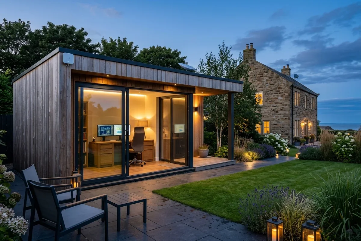 Starlink into office in garden South Shields wireless bridge link in Ranmoor