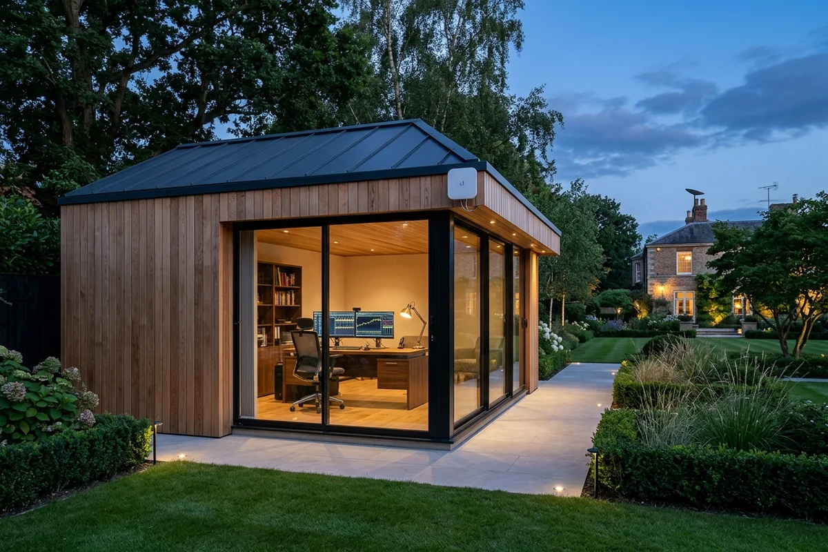 Starlink into office in garden Wheldrake wireless bridge link in Ranmoor